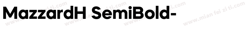 MazzardH SemiBold字体转换